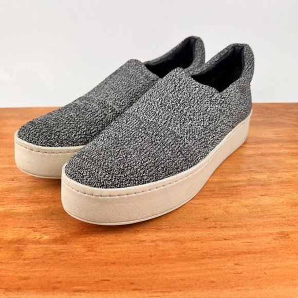 Vince Walsh Platform Women's 9M / 39 Sneakers Gray Marl Slip On Shoes Loafers - Picture 5 of 11